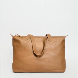 Limited-Time Sale for Summer Surprises RM 99.00 ：LACAMBRA Genuine Leather Shoulder Handbag For Women Tote Bag Business Office Work Bag Briefcase Computer Large Lightweight Handbag Shoulder Bag Crossbody Bag for Ladies, Brown