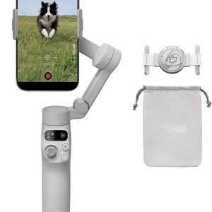 Big Summer Sale Limited Time Offer RM 99：DJI Osmo Mobile 7P Gimbal Stabilizer for iPhone, Android, Native Tracking, 3-Axis Phone Gimbal, Built-in Extension Rod & Tripod, Phone Charging, UAE Version with Official Warranty Support