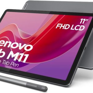 Limited-Time Sale for Summer Surprises RM 99.00 ：Lenovo Tab M11 Tablet | 10.95 Inch WUXGA Touch Display | MediaTek G88 | 4GB RAM | 128GB eMMC 5.1 | Android 14 |  Includes Pen