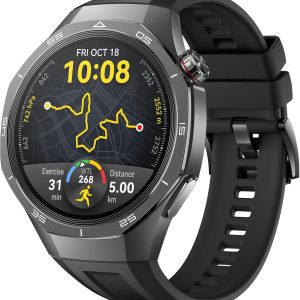 Limited-Time Sale for Summer Surprises RM 99：HUAWEI WATCH GT5 Pro 46 mm Smartwatch, Sharp-Edged Design, upto 14 Days Battery Life, Pro-level Sports Watch, Health Tracking, iOS & Android Compatible, 3 Months HUAWEI Care+, Black
