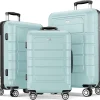 SHOWKOO 3-Piece Luggage Set – Expandable Hard Shell PC+ABS, Lightweight, Durable, Spinner Suitcases with TSA Lock, Sizes 20″, 24″, 28″